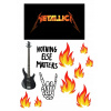 Výtlač na tortu cukrová hmota METALLICA