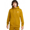 Pánske mikiny Nike Swoosh M Club Hoodie FZ BB - bronzine/bronzine/white - Hnedý (XXL)