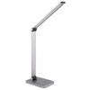 Platinet stolná LED lampa 10W stmievateľná, dotykové ovládanie, bezdrôtové nabíjanie, USB port, strieborný (PLADLL888AG)