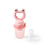 Baby Ono BABYONO Silikónový cumlík na kŕmenie Frog pink 6m+