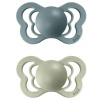 BIBS Couture Ortodontický dudlík z přírodního kaučuku 2ks 0-6m Island Sea / Sage (1800306)