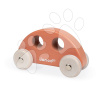Drevené autíčko retro chrobák Push-Along Vehicle Sweet Cocoon Janod oranžové od 18 mes