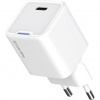COLORWAY 1x USB-C/ síťová nabíječka/ GaN/ PD/ PPS/ 25W/ Bílá CW-CHS052PD-WT