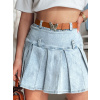 Džínsová dámska minisukňa s volánom BLUETTA CY0505 XL
