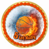 JEDLÝ OBRÁZOK NA TORTU BASKETBALOVÁ LOPTA KÔŠ BASKETBAL 20