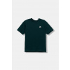 Detské bavlnené tričko adidas Originals zelená farba, jednofarebné, JY4987 146