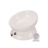 Trixie Zvýšená ergonomická keramická miska, 0.15 l/13 cm, biela