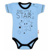Body krátky rukáv Baby Nellys, Baby Little Star - modré, veľ. 86 - 50 (0-1m)