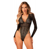 Body Obsessive Merlys teddy Farba: Čierna, Veľkosť: XS/S