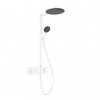 Hansgrohe Raindance Alive S - Sprchový set s termostatom, priemer 30 cm, 3 prúdy, matná biela 24582700