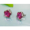 Náušnice Kvetinka fuchsia ny1073 chirurgická oceľ (Náušnice Kvetinka fuchsia ny1073 chirurgická oceľ)