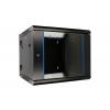 Extralink 9U 600X600 AZH WALL-MOUNTED RACKMOUNT CABINET SWING TYPE BLACK Nástenný regál Čierna (EX.12943)