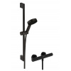 Hansgrohe Pulsify Select S - Sprchový set s termostatom, 3 prúdy, EcoSmart, matná čierna 24272670
