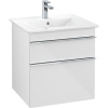 VILLEROY & BOCH Venticello závesná skrinka pod umývadlo, 2 zásuvky, 553 x 502 x 590 mm, Glossy White, A92301DH