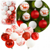 VIANOČNÉ GULE NEROZBITNÉ VIANOČNÉ OZDOBY SADA VIANOČNÝCH GÚĽ SVIATKY 30 KUSOV