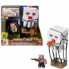 MATTEL Zestaw z figurką minecraft atakujący ghast z pociskiem