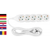 Cable GERMAN socket Strend Pro DG-805B 3,00 m, 5 sockets, HU, RO, SRB, CRO
