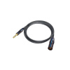 Canare L-2T2S mikrofónový kábel 6,0 mm, XLR (M) / JACK TRS 6,3 mm 0,3 m, BLK 16326