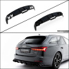 Audi A6 C8 Facelift 2023-2025, vložka zadného nárazníka s imitáciami koncoviek výfuku, Maxton Design