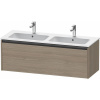 DURAVIT Ketho 2 závesná skrinka pod dvojumývadlo, 1 zásuvka, 1280 x 480 x 440 mm, dub Terra, K25066035350000