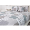 Prošívaný přehoz Deluxe Patchwork taupe 140x200