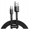 Baseus CAMKLF-CG1 USB do microUSB 1,5A, 2m, černý/šedý