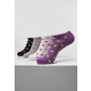 Recycled Yarn Flower Invisible Socks 4-Pack 39-42
