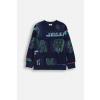 COCCODRILLO COCCODRILLO Bavlnená tepláková mikina rozmer 146 farba tmavomodrý pre chlapcov