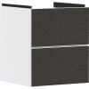 HANSGROHE Xevolos E závesná skrinka pod umývadielko, 2 zásuvky PushOpen, 480 x 475 x 555 mm, matná biela/textilná tmavá sivá, 54172660