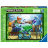 Puzzle 1000 - Minecraftová mozaika (Puzzle Ravensburger Minecraft Mosaic 1000 dielikov)
