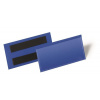 Durable Magnetické vrecko na dokumenty 100x38 mm modré 50 ks