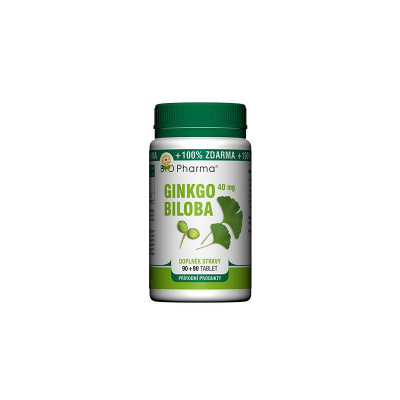 BIO Pharma Ginkgo biloba 40 mg tbl 90+90 (100% ) (180 ks)