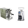 Stone Espresso Mine Green + Eureka Atom 60, chrome