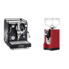 La Pavoni Cellini Classic, black + Eureka Mignon Bravo, CR ferrari red