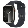 Apple Watch Series 9 Cellular 45mm Grafitová ocel s temně inkoustovým sportovním řemínkem M/L MRMW3QC/A