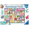 Ravensburger Kinderpuzzle 13391 - Viele bunte Squishmallows - 100 Teile Squishmallows Puzzle für Kinder ab 6 Jahren