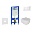 Geberit SET Duofix+závesné WC Oudee so sedátko Slim SC,tlačítko Sigma 30 Biela/Chróm SANI11CA3115