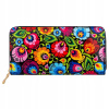 Peňaženka - Folkstar viacfarebné portfólio 18517 - ženský produkt (Veľká peňaženka - kolekcia łowicki Black Folk Collection)