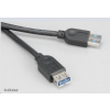 AKASA kabel prodlužovací USB 3.0, A-male na A-female, 150cm AK-CBUB02-15BK