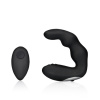 Shots Ouch! Bent Vibrating Prostate Massager with Remote Control Black silikónový vibrátor na prostatu s diaľkovým ovládaním 10,4 x 3,4 cm