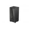 LANBERG 19'' VOLNĚ STOJÍCÍ RACKOVÁ SKŘÍŇ 27U/600X600 (FLAT PACK) S PROSKLENÝMI DVEŘMI ČERNÁ