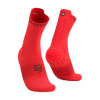 COMPRESSPORT Cyklistické ponožky klasické - PRO RACING SOCKS V4.0 TRAIL - červená/čierna 45-48