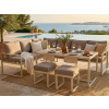 Jedálenská zostava záhradného nábytku Grosseto, béžová