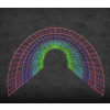 Twinkly 3D LED svetelný tunel RGB 340 × 220 × 200 cm
