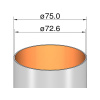 Klíma papierová rúrka 75x385mm (KL-207538500)