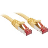 LINDY 47764 RJ45 sieťové káble, prepojovacie káble CAT 6 S/FTP 2.00 m žltá s ochranou 1 ks; 47764