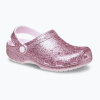 Detské šľapky Crocs Classic Chunky Glitter pink milk