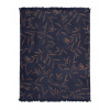 Prikrývka na posteľ - Darymex prikrývka bavlna 200 x 150 cm viacfarebná (Akrylic bavlnená prikrývka 150x200 Navy modré listy)