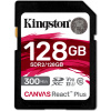 KINGSTON SDXC 128GB Canvas React Plus UHS-II V90 (čítanie/zápis: 300/260MB/s) SDR2/128GB