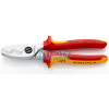 KNIPEX 95 16 200 Káblové nožnice s dvojitým britom 200 mm VDE izolácia